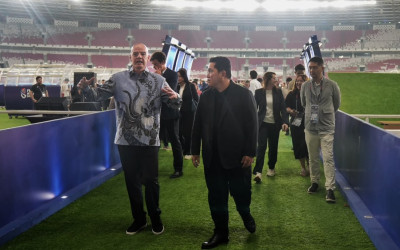 Tiba di Jakarta, Presiden FIFA Cek SUGBK Jelang Final ASEAN Cup
