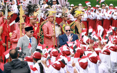 Presiden Prabowo Terima Presiden Mesir Al-Sisi di Istana