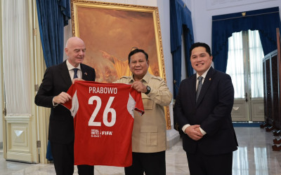 Presiden Prabowo Turut Nonton Laga Final Indonesia vs Thailand di SUGBK!