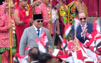 Presiden Prabowo Terima Presiden Mesir Al-Sisi di Istana