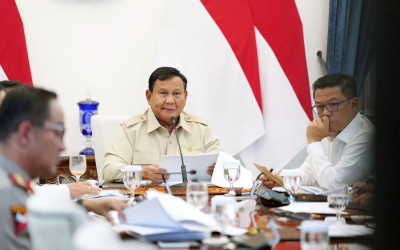 Presiden Prabowo Gelar Ratas Bahas Update Karhutla
