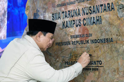 Presiden Prabowo Resmikan SMA Taruna Nusantara Kampus Cimahi