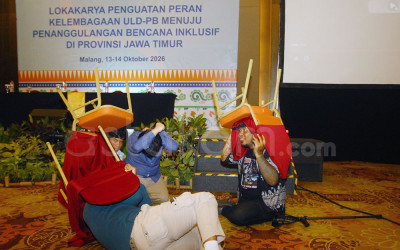 Wujudkan Evakuasi Inklusif, Penyandang Disabilitas Ikuti Simulasi Gempa Bumi