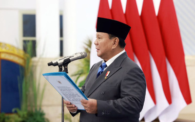 Momen Presiden Prabowo Lantik Anggota Wantimpres